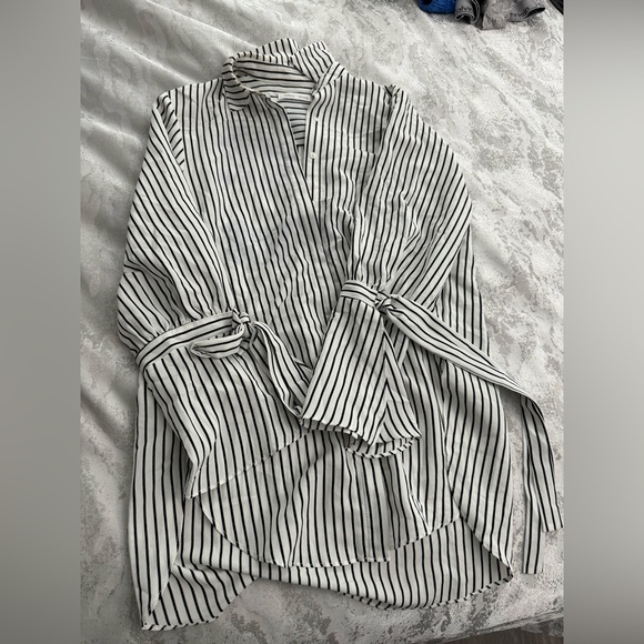 Bishop + Young button up striped top - Picture 1 of 5